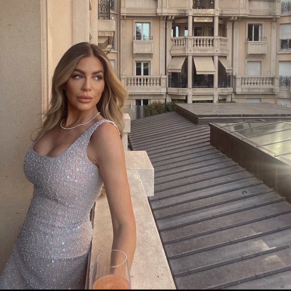 Nadine Merabi LULU BLUE DRESS